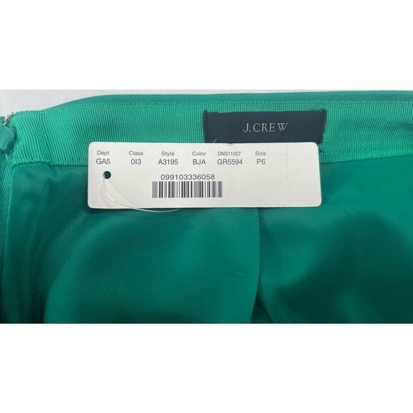 Copied - NWT J. Crew The Pencil Skirt Emerald Green 6 M29 - Picture 5 of 6